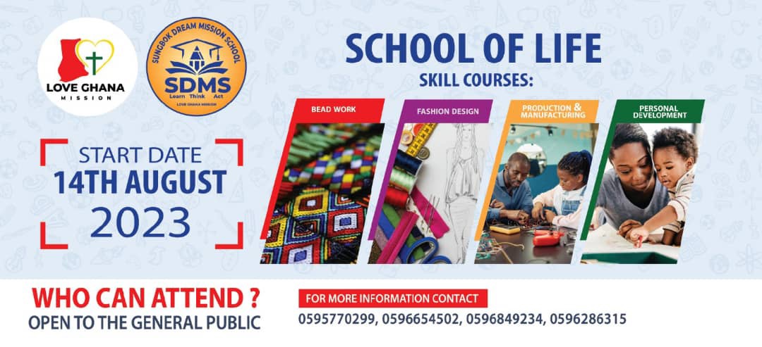 Sungbok Mission School-Ghana Facebook ad: S.M.S is a Christian Mission School.