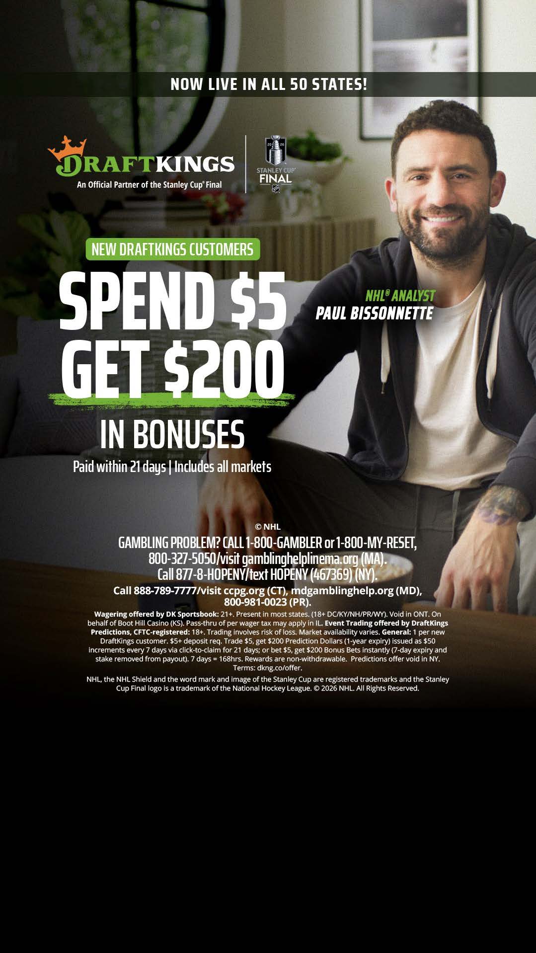 DraftKings Sports Facebook ad