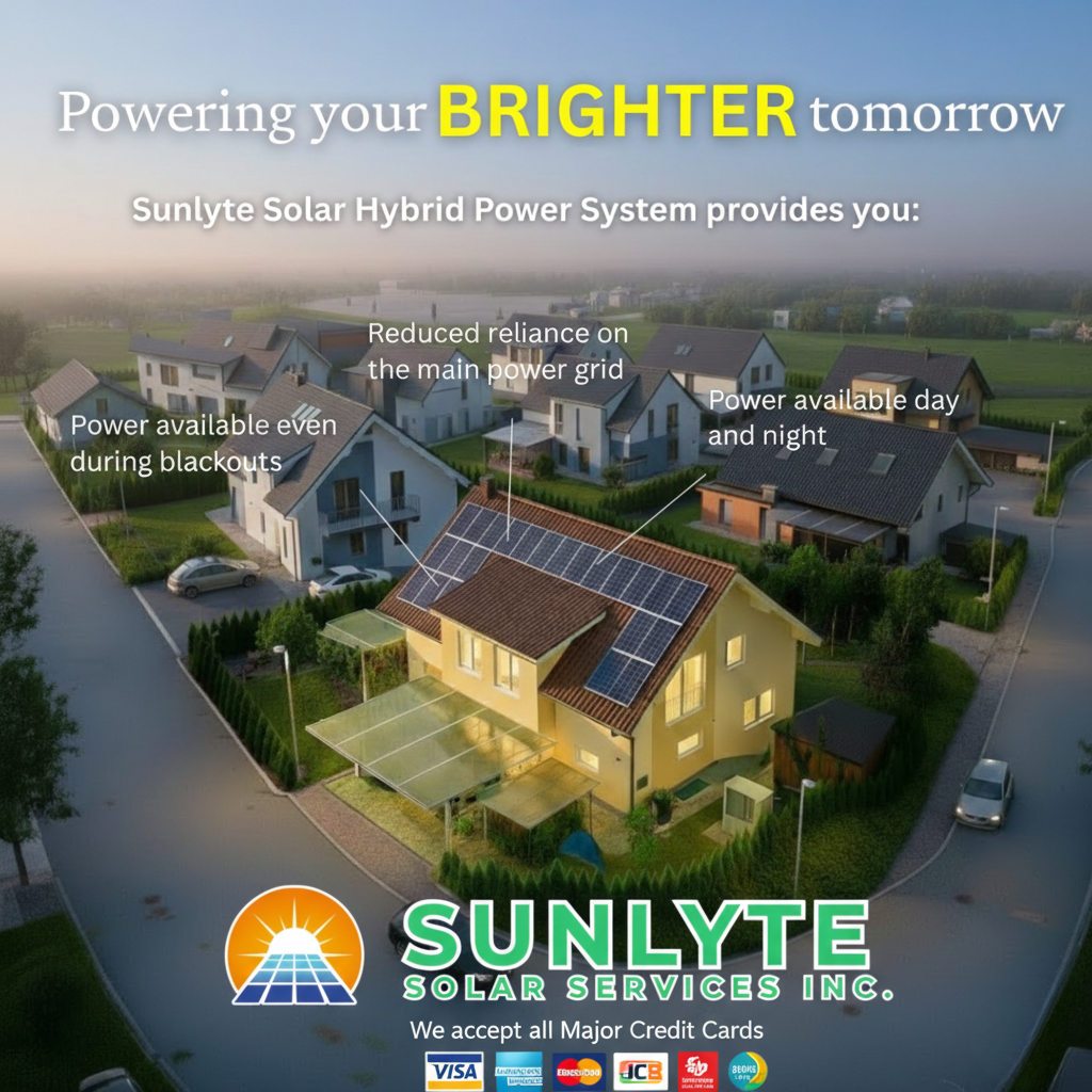 Sunlyte Solar Panel Installation Services Facebook ad: Chat in Messenger