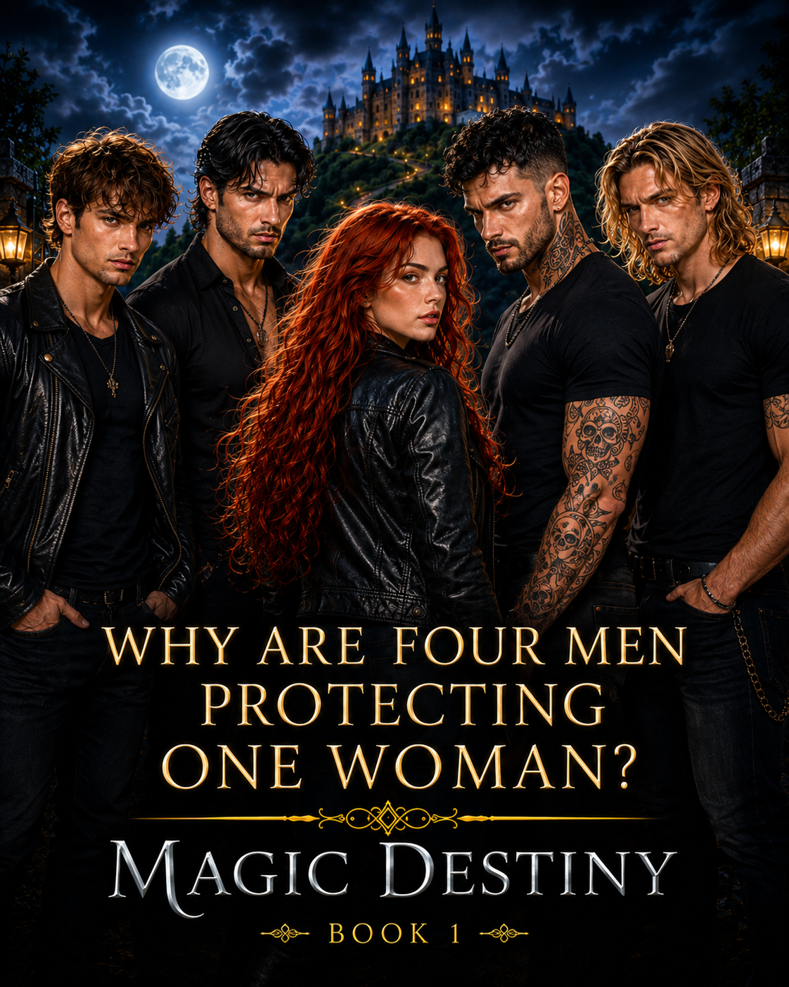 Kate Gellar Romance Facebook ad: One Witch. Four Fated Mates.