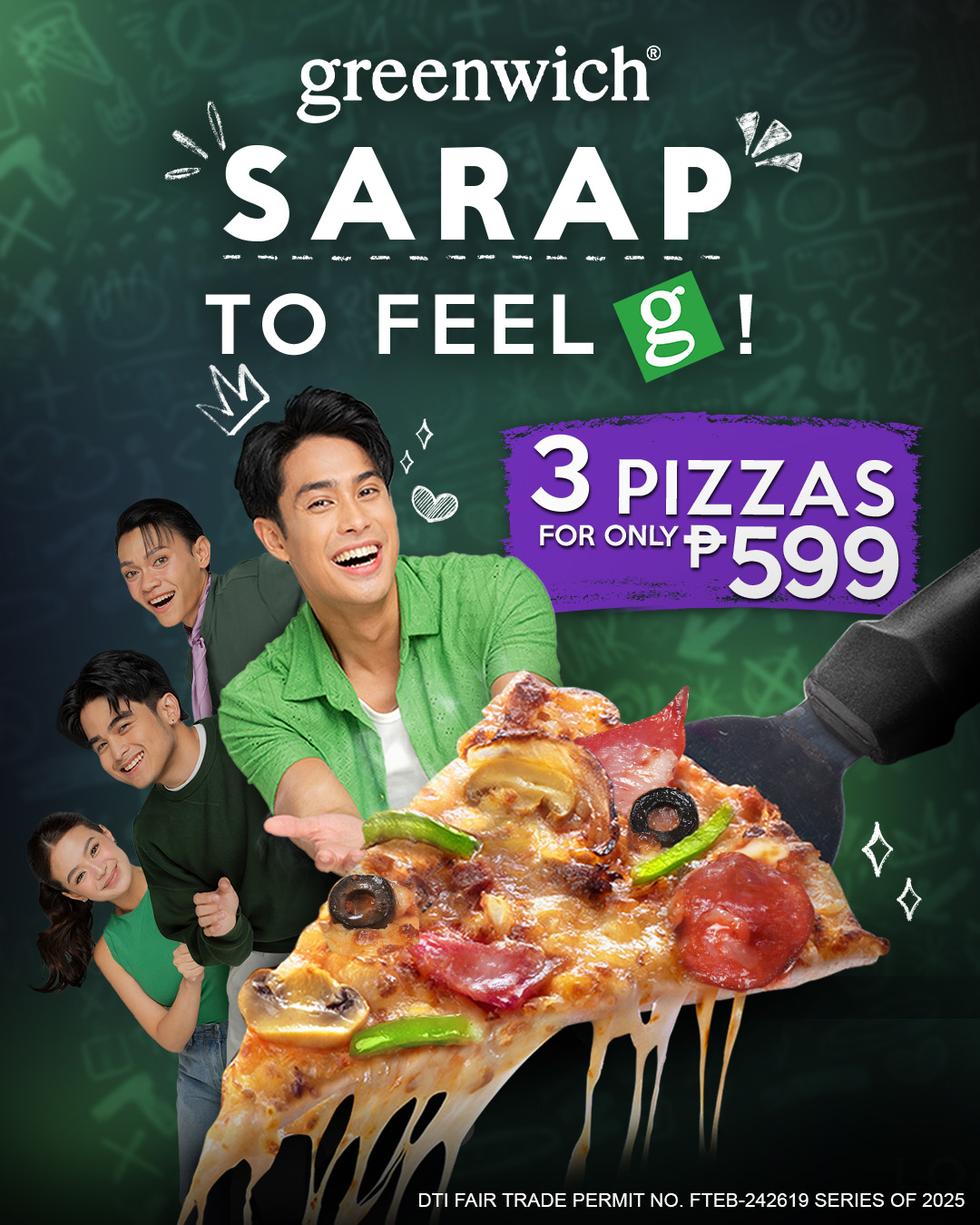 Greenwich Barkada Facebook ad: Greenwich always serves the best when it comes…