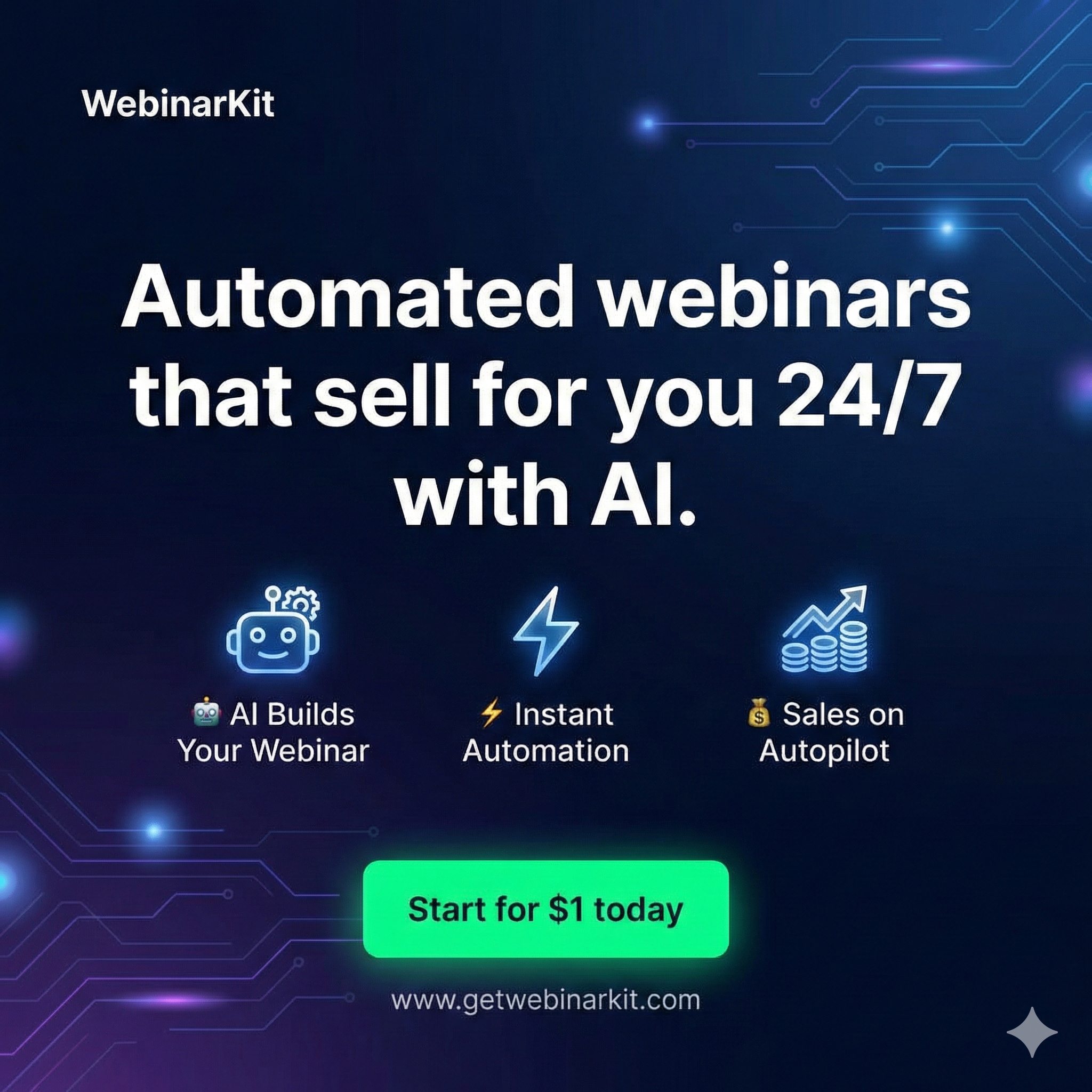 WebinarKit Facebook ad