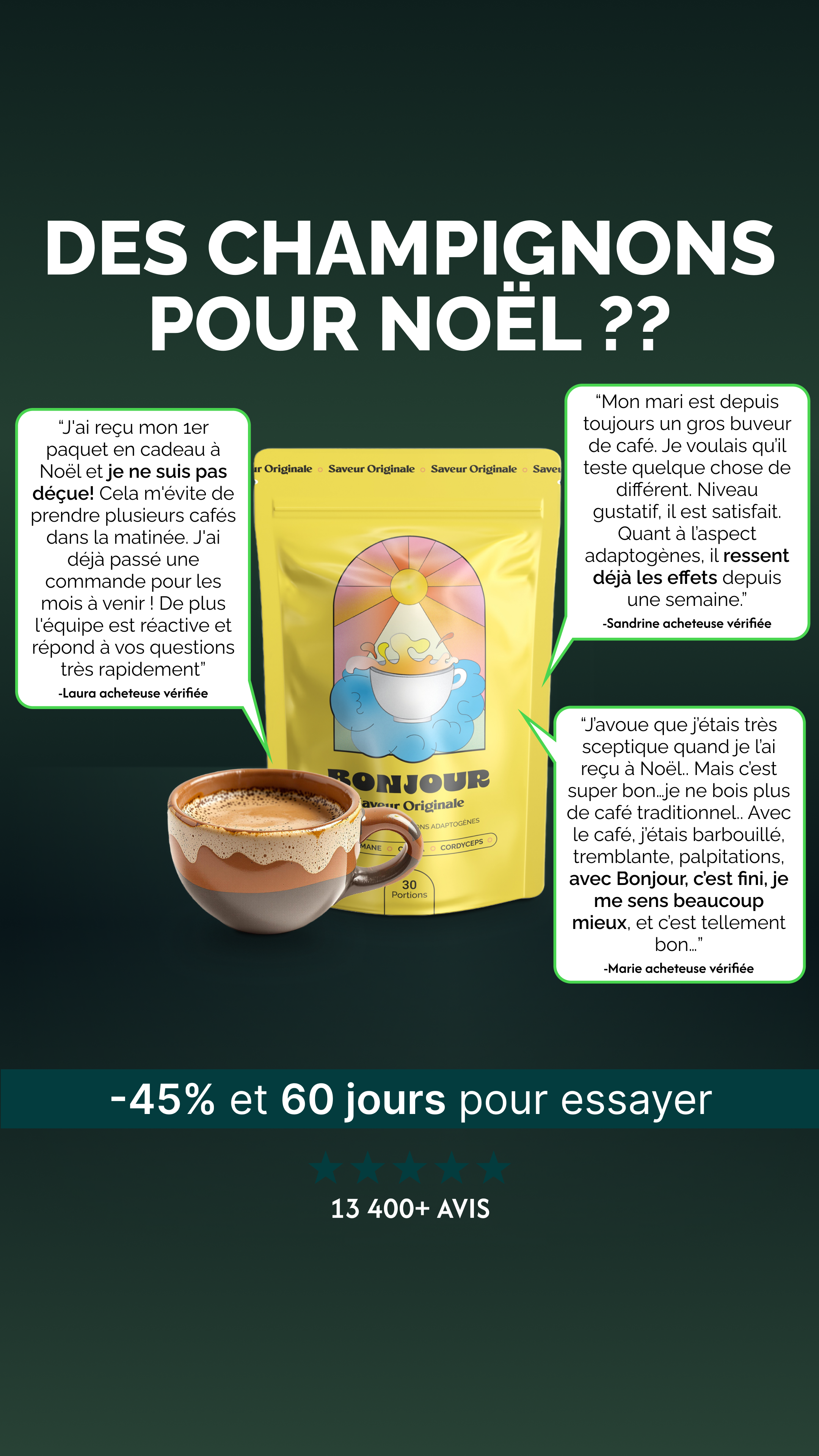 Bonjour Facebook ad