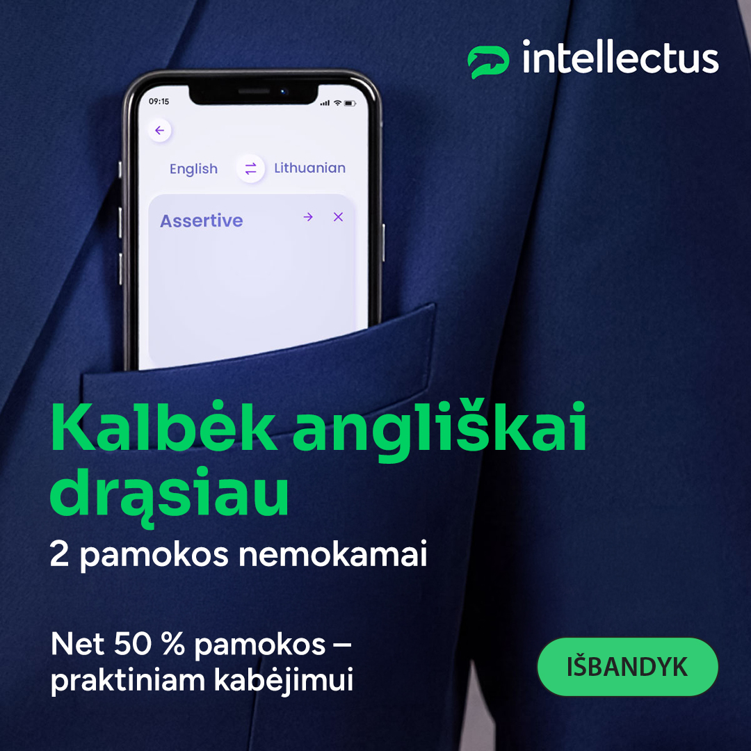 Anglų kalbos mokykla „Intellectus“ Facebook ad