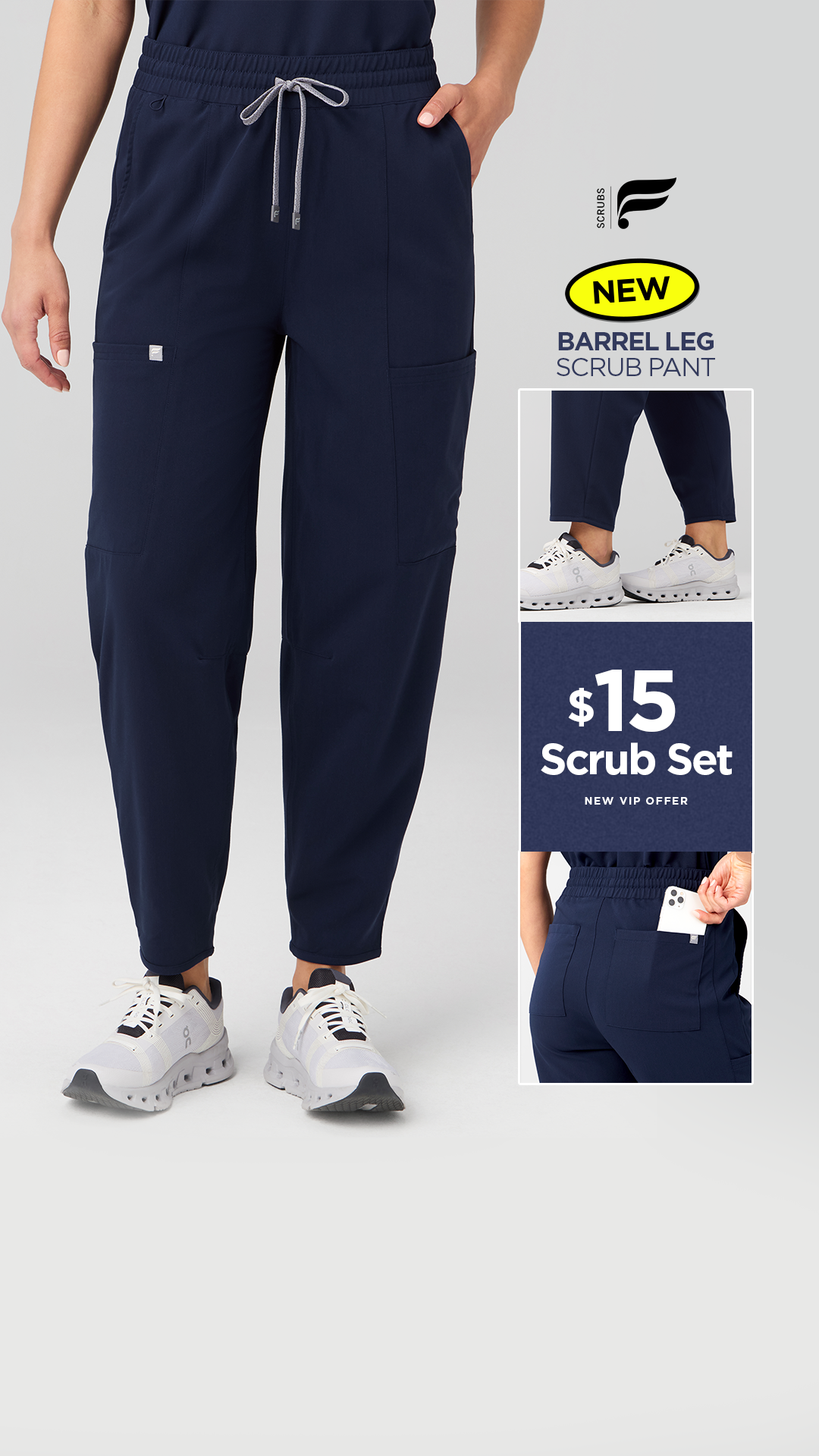Fabletics Scrubs Facebook ad