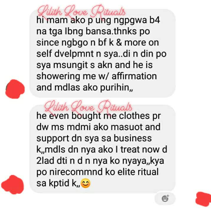 Lilith Love Rituals Facebook ad: PROBLEMA SA LOVELIFE