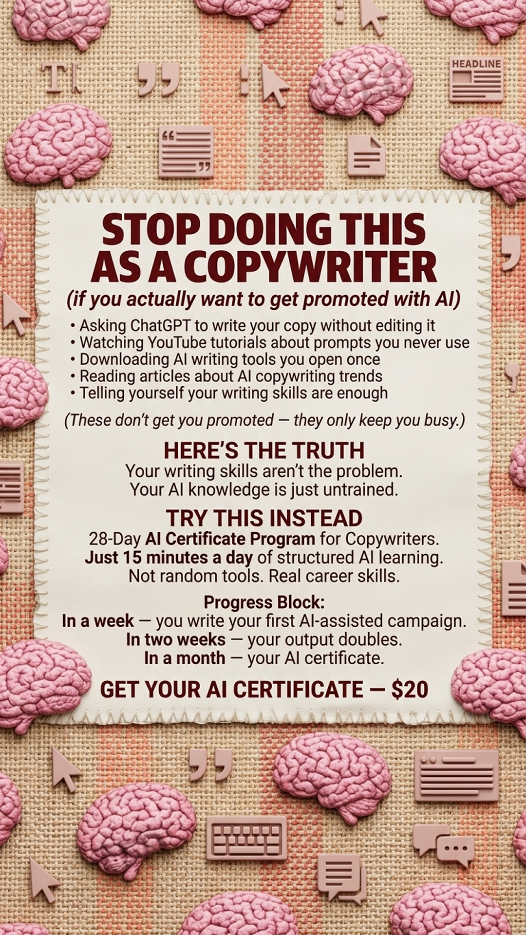 Coursiv Facebook ad
