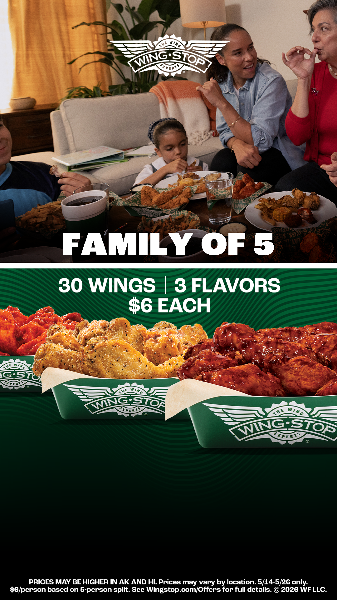 Wingstop Facebook ad