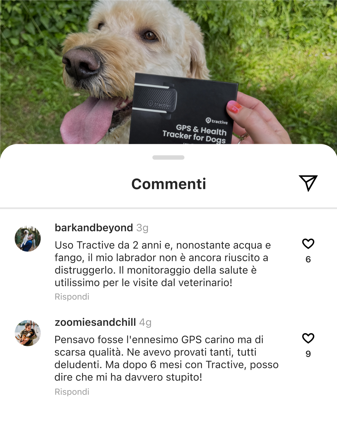 Tractive Facebook ad