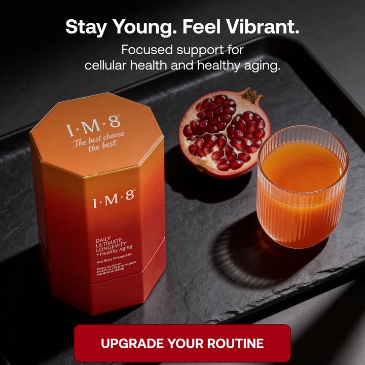 IM8 Global Facebook ad: Longevity Starts at the Cellular Level