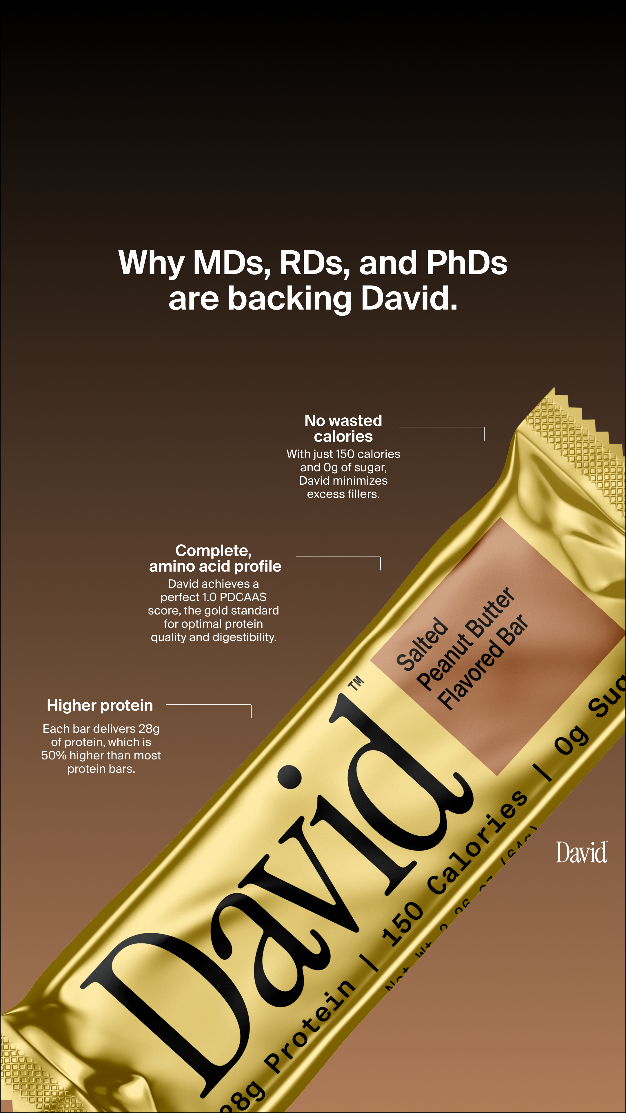 David Protein Facebook ad