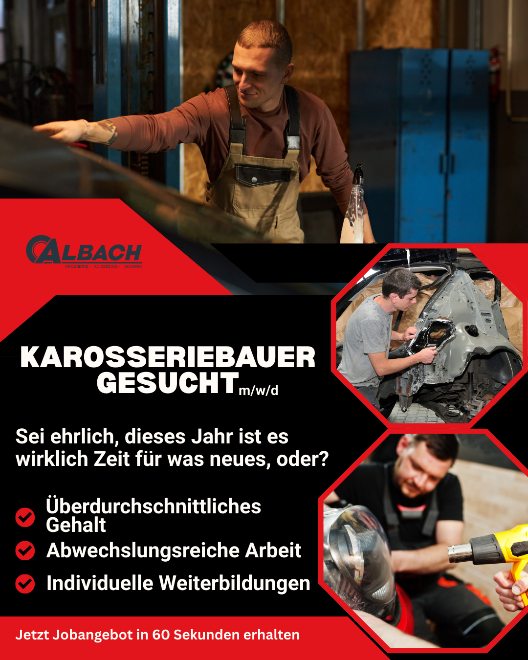 Albach KLM Karriere Facebook ad