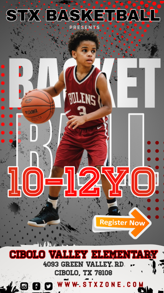 San Antonio Youth Basketball Facebook ad: After School Basketball Training