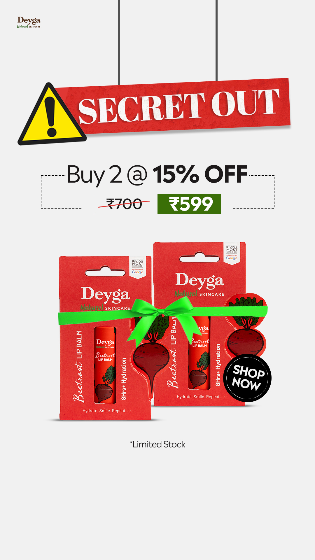 Deyga Organics Facebook ad