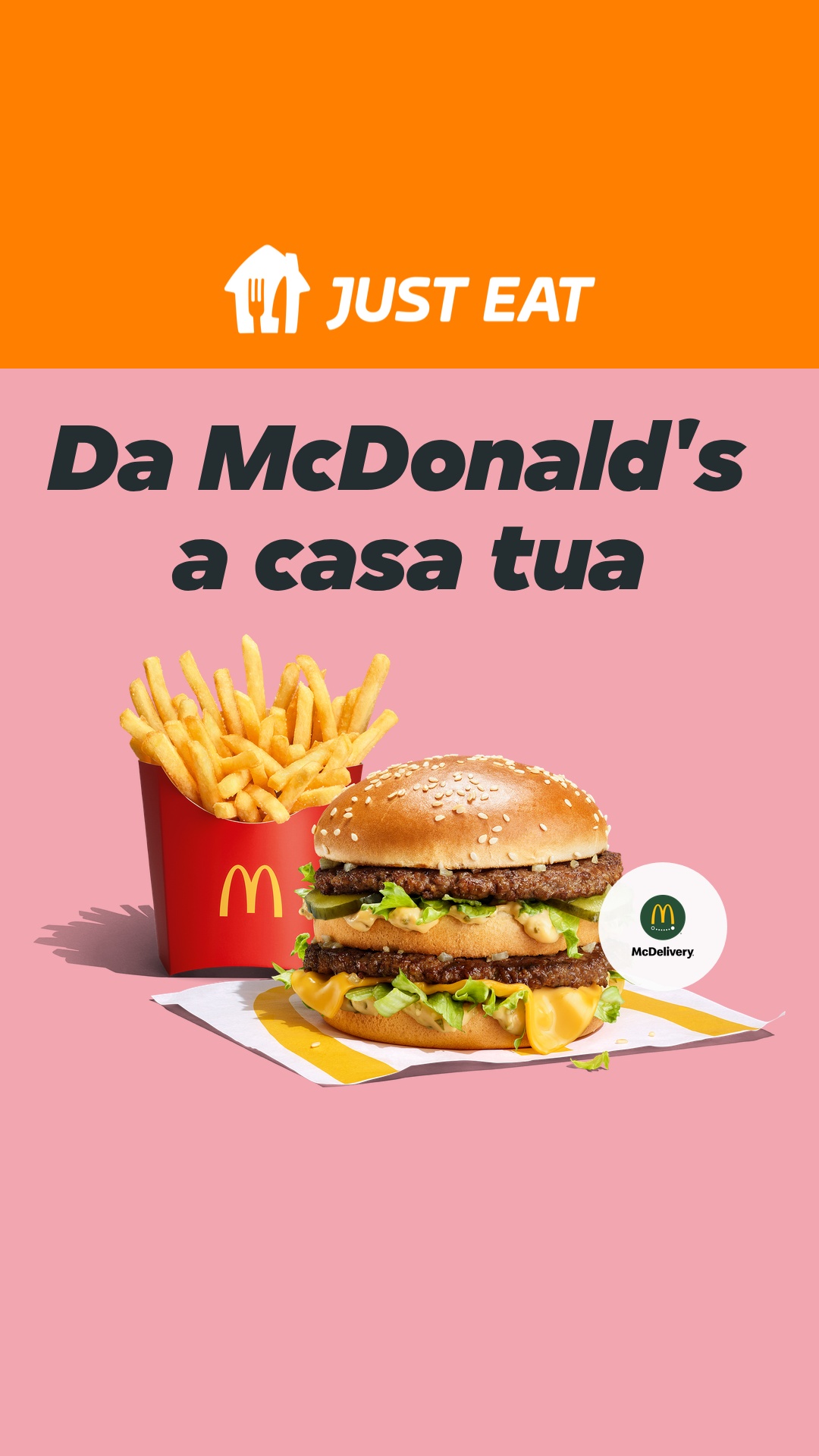 JUST EAT Italia Facebook ad from Jul 6, 2026