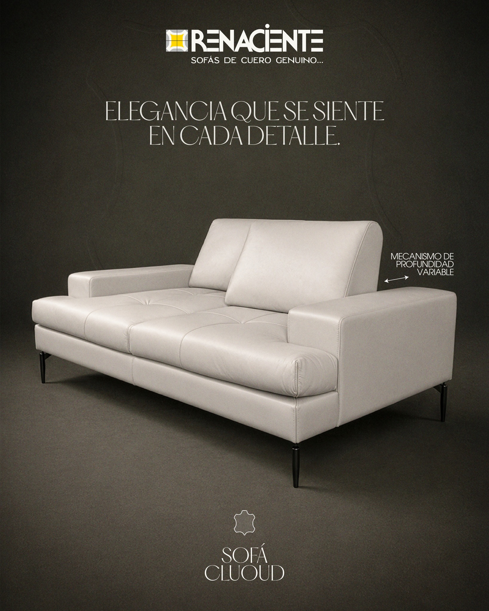 Renaciente Facebook ad: Elegancia que se siente en cada detalle.