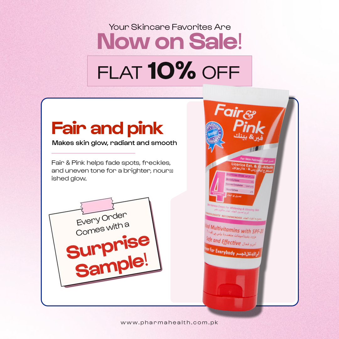 PharmaHealth Facebook ad: A little skincare goes a long way.