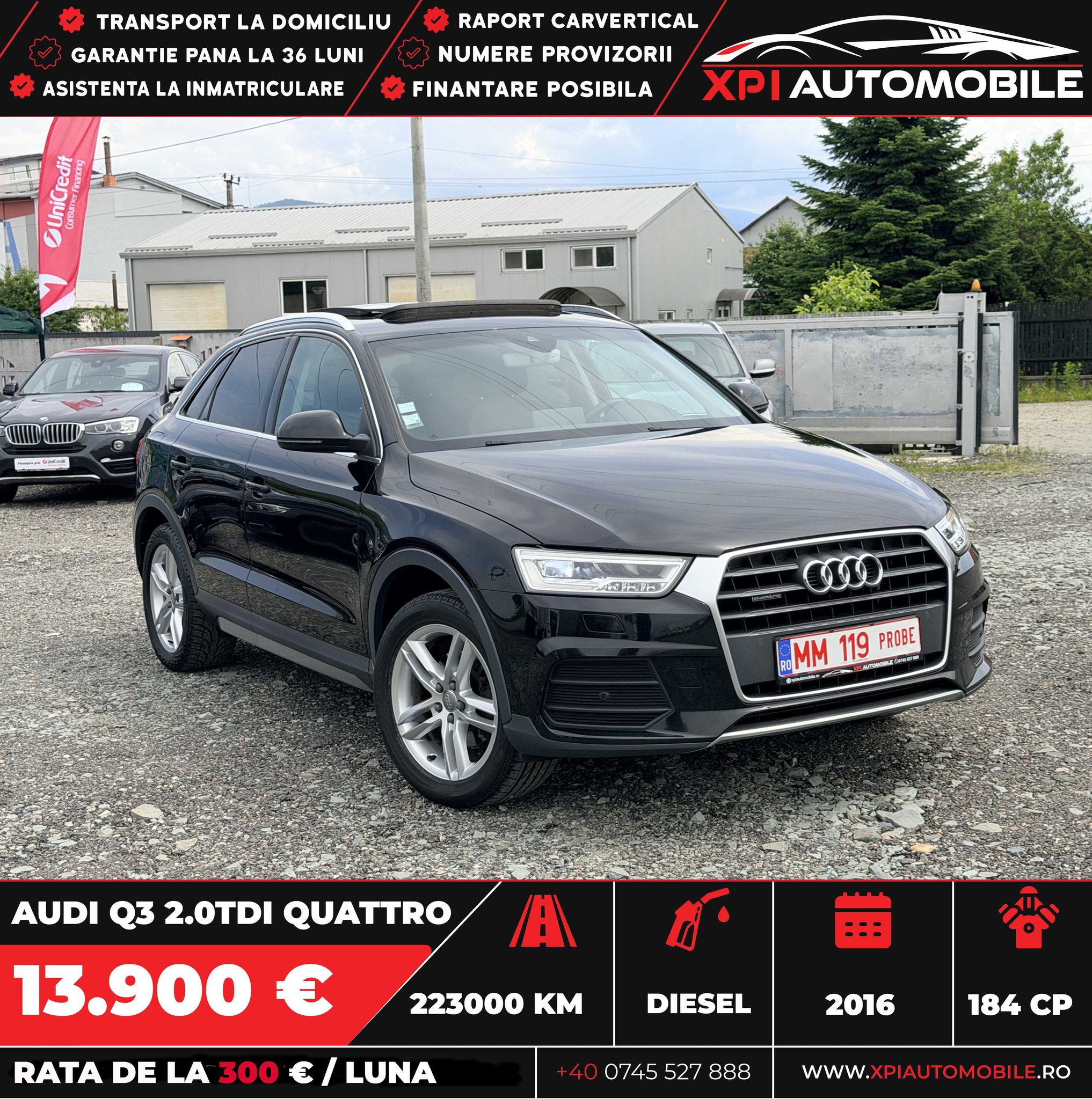XPI Automobile Facebook ad: AUDI Q3 2.0TDI Quattro