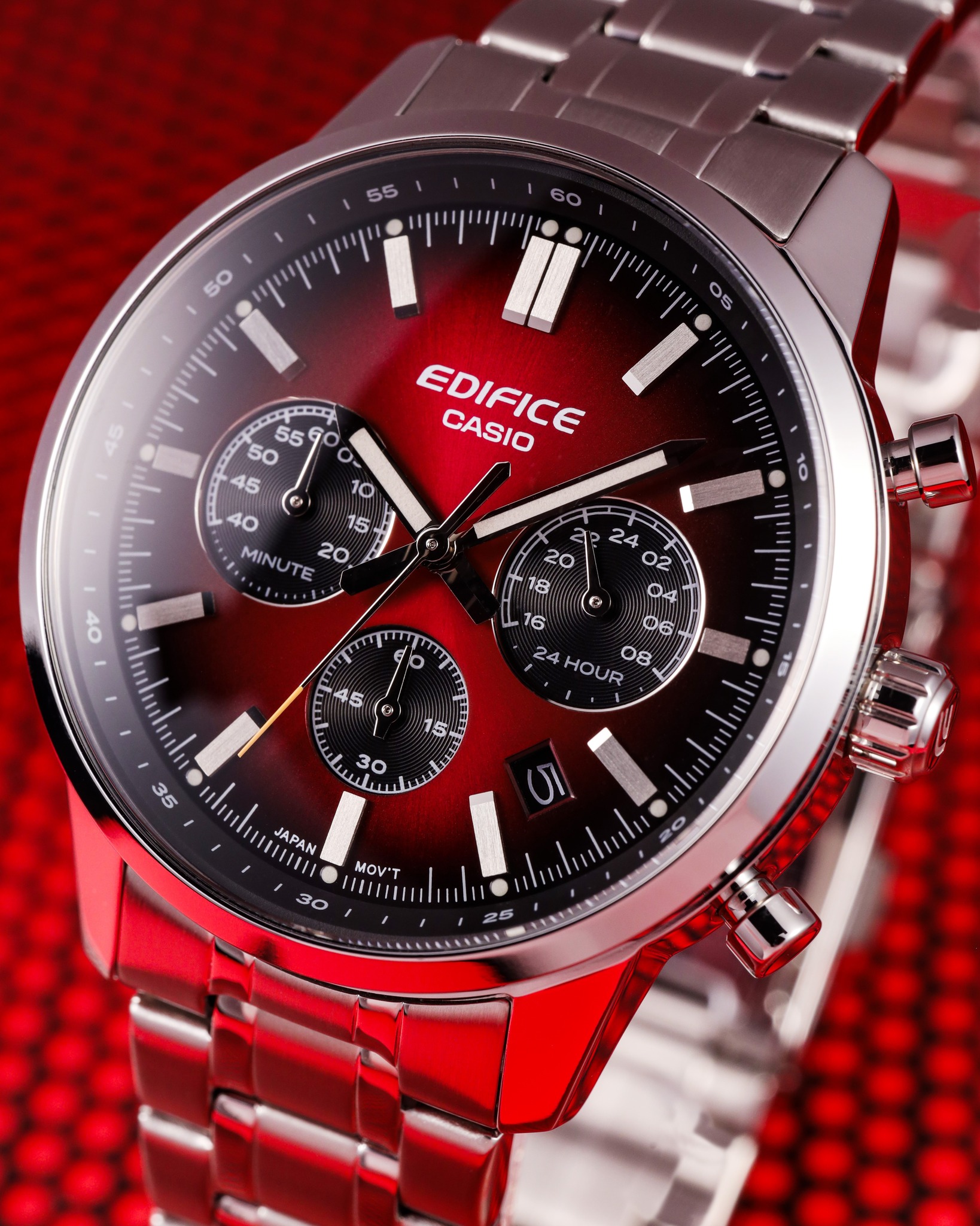 CASIO EDIFICE Facebook ad: Whether it's beautiful chronographs or exclusive…