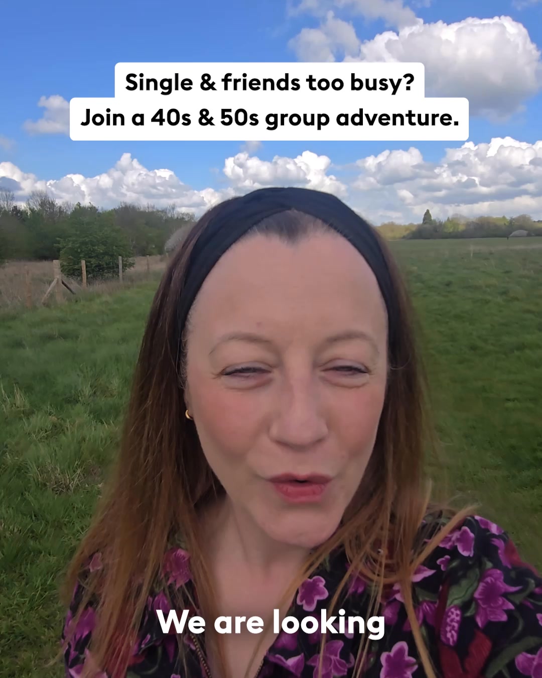 Flash Pack Facebook ad: Arrive solo, leave as friends