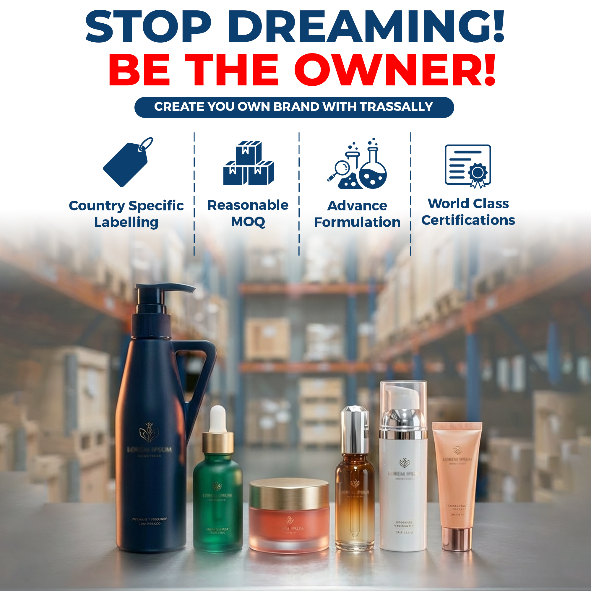 Trassally Cosmetics Facebook ad