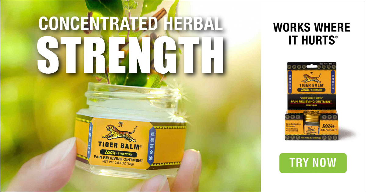 Tiger Balm U.S. Facebook ad