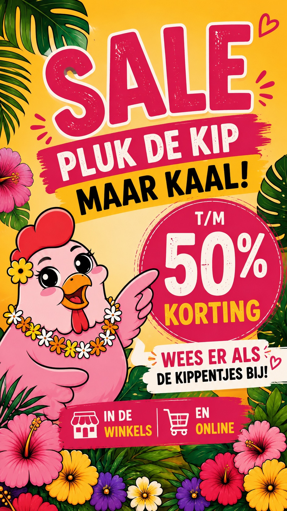 Kip Aloha damesmode Facebook ad