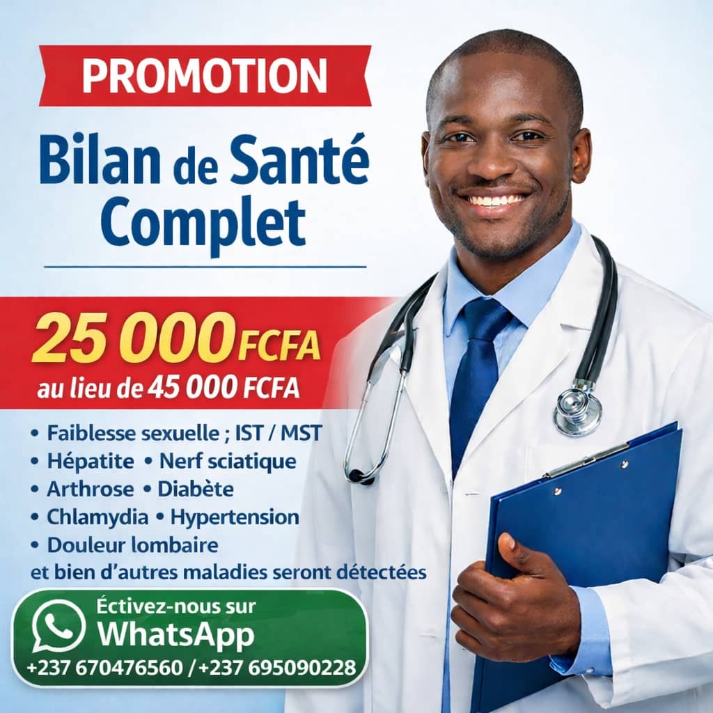 Médecine bio Facebook ad: Promo bilan: 25 000F