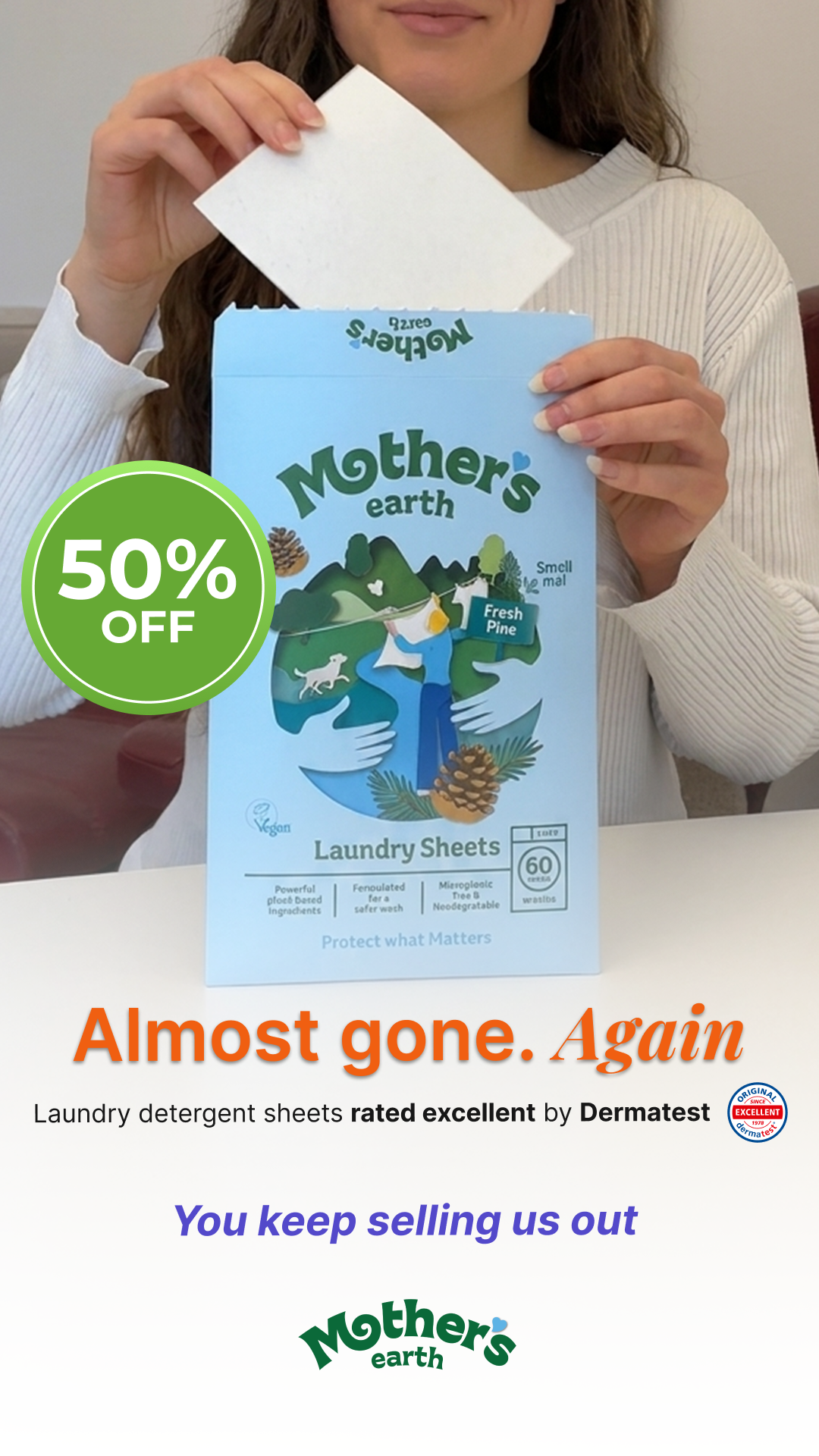 Mothers Earth Facebook ad