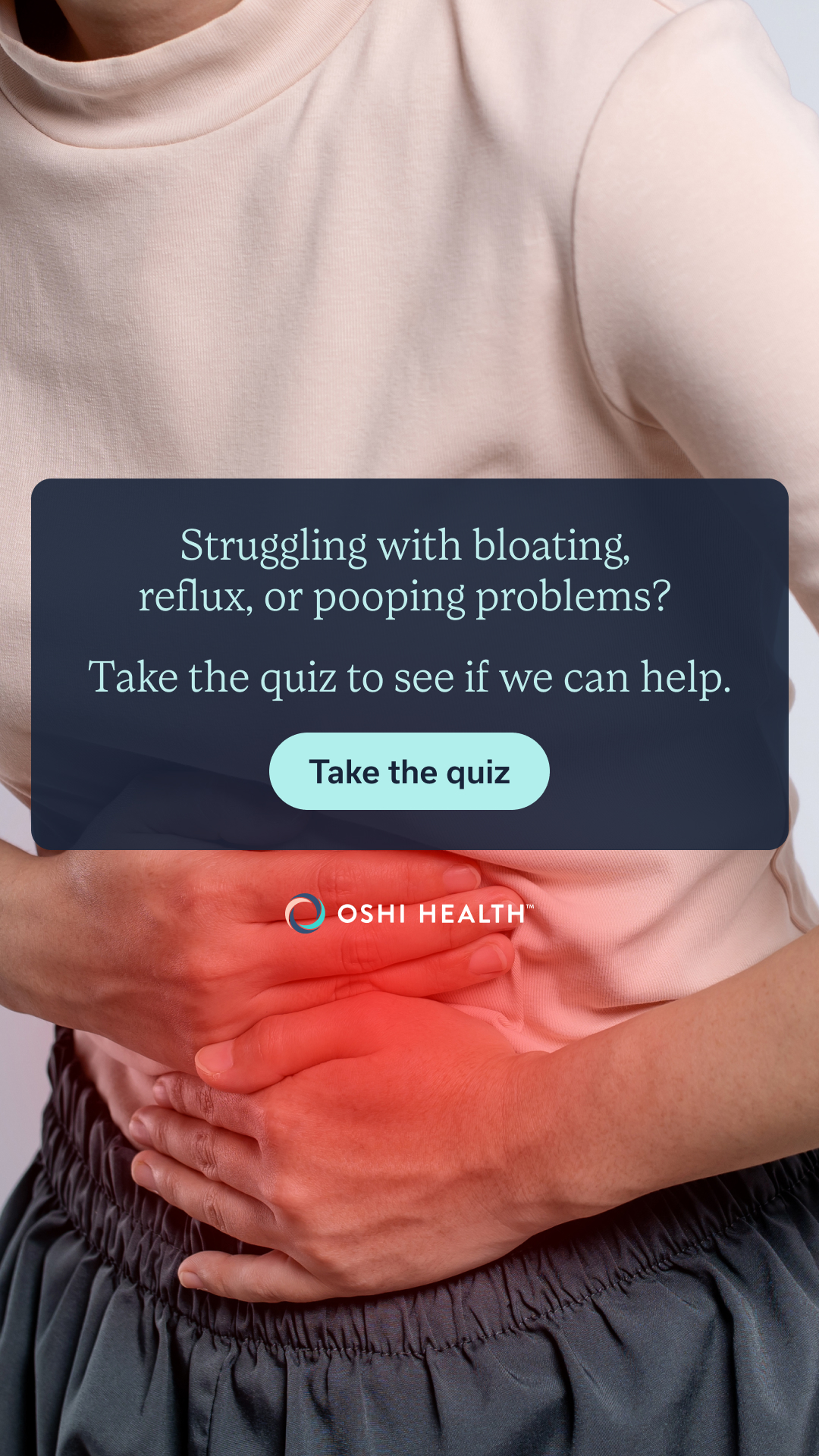 Oshi Health Facebook ad from Feb 13, 2026
