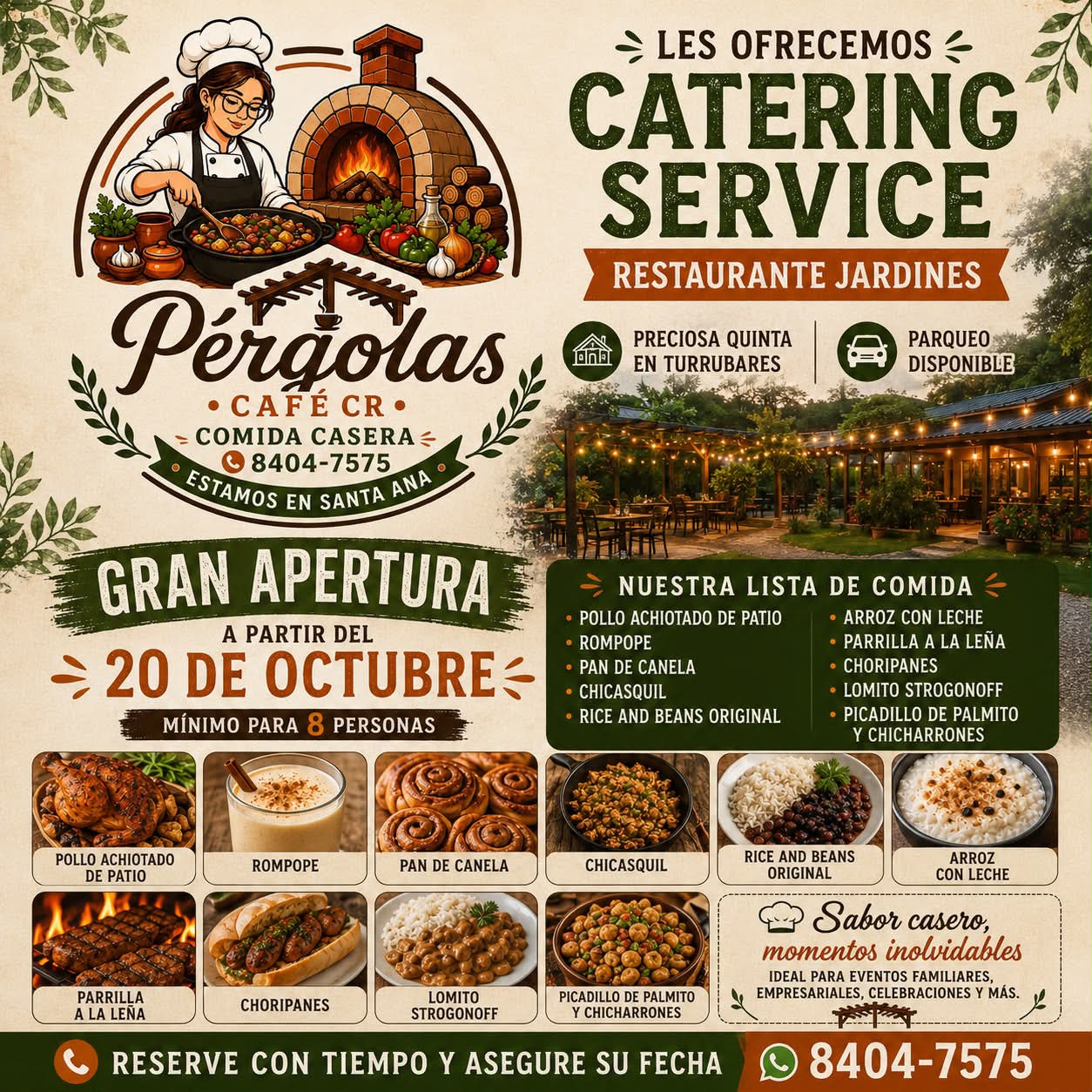 Pérgolas café CR Facebook ad