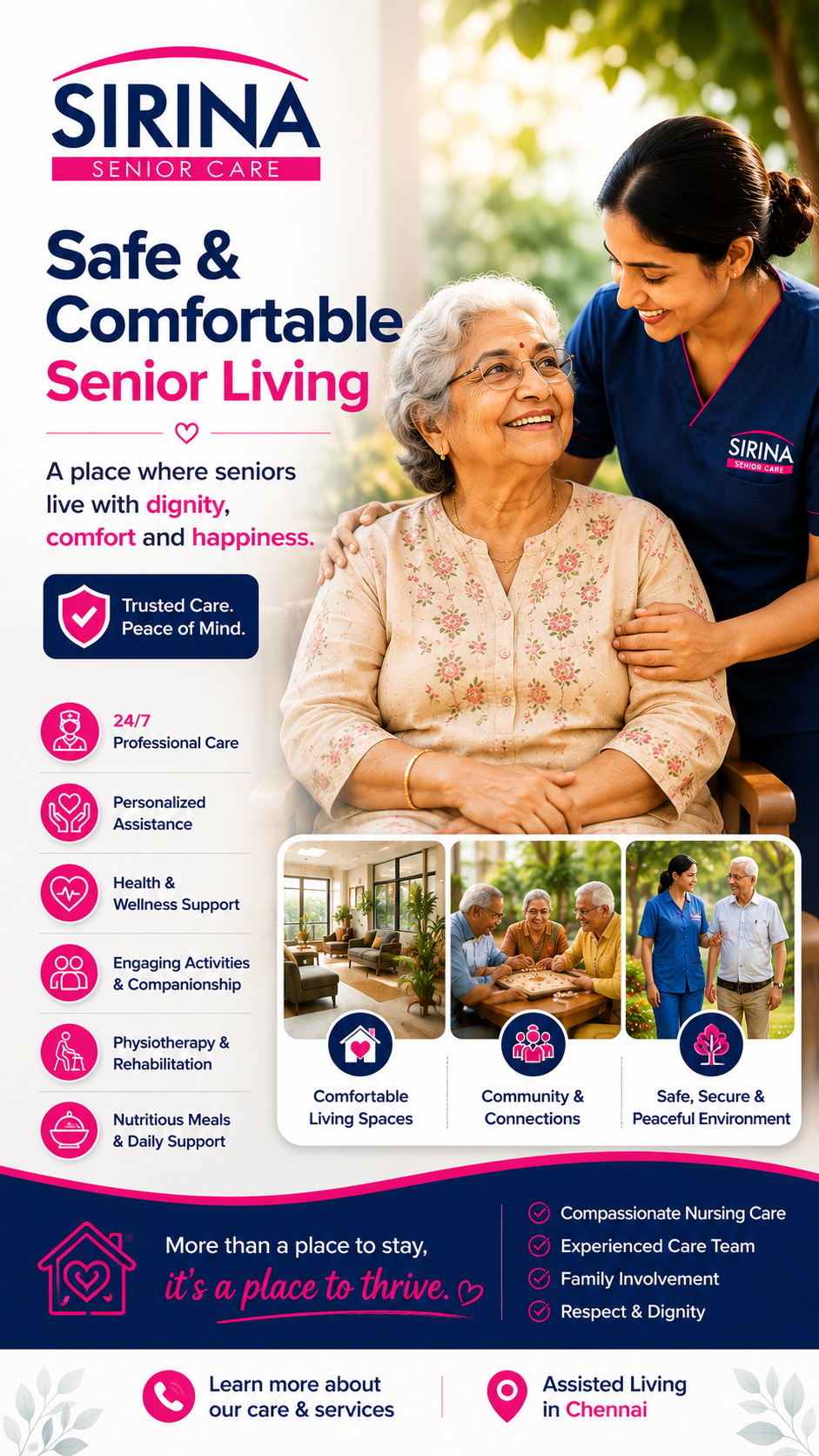 Sirina Senior Care Facebook ad from Jun 9, 2026