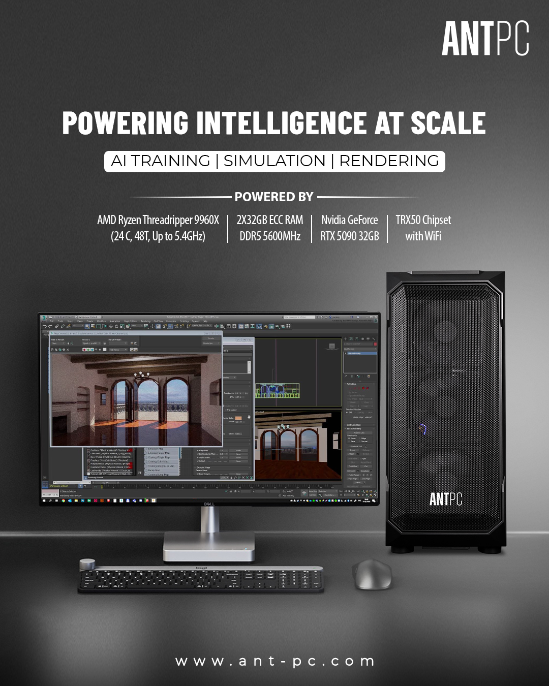 ANT PC Facebook ad: One Workstation, Limitless Potential.