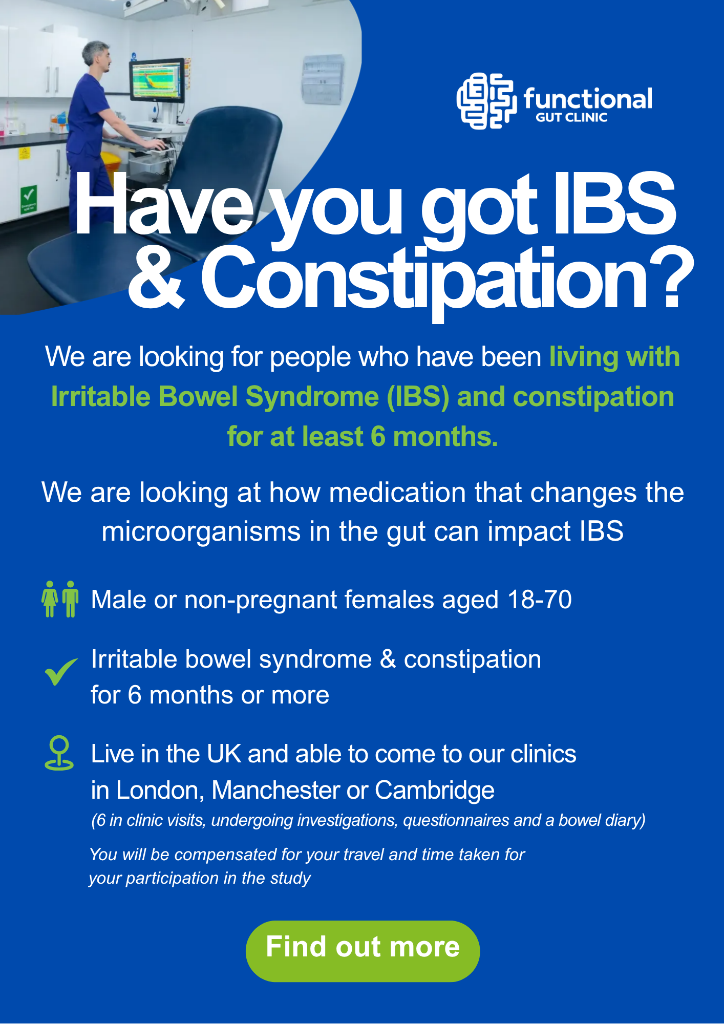 Functional Gut Facebook ad: Have you got IBS & Constipation?
