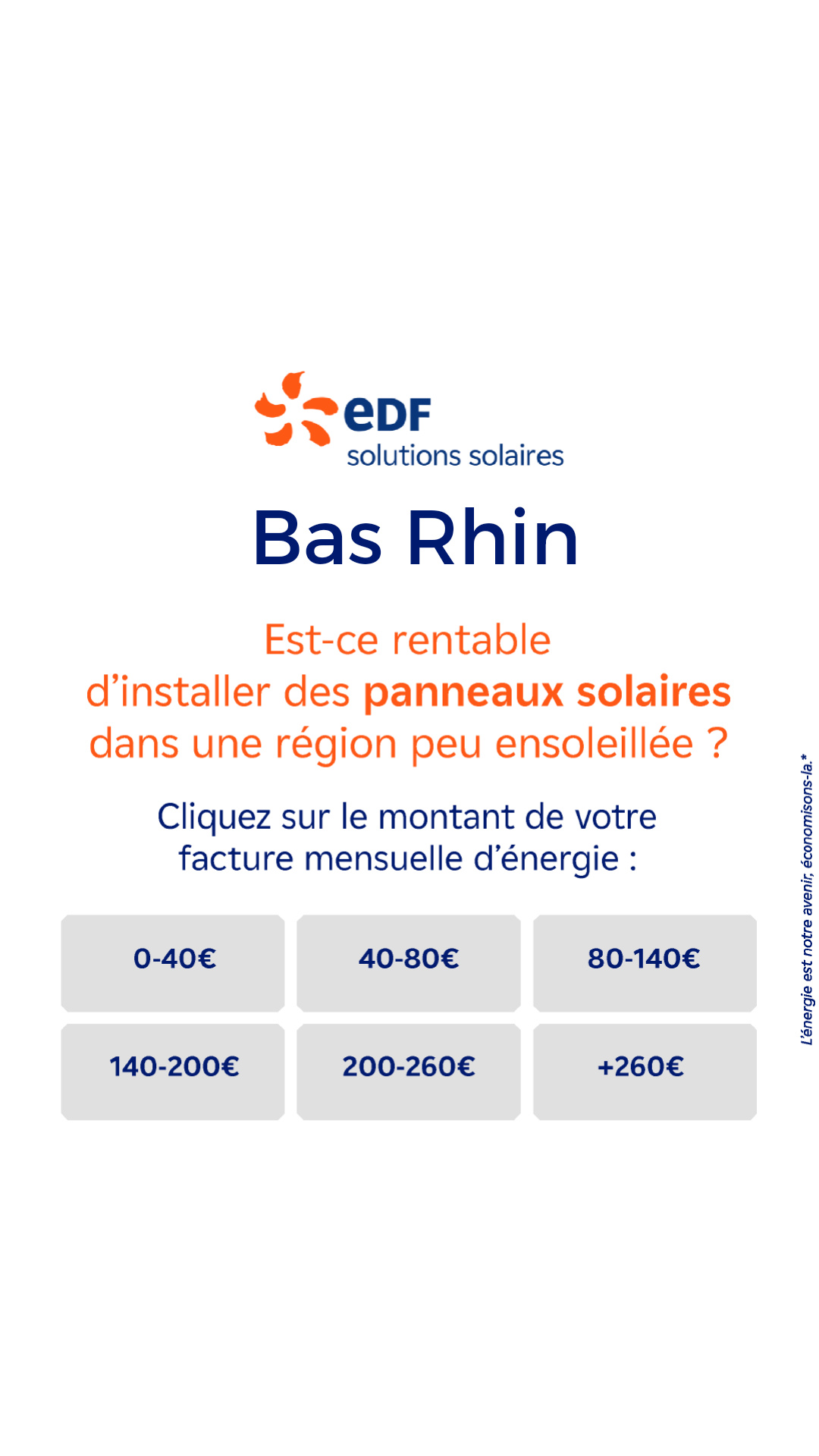 Mes offres EDF solutions solaires Facebook ad