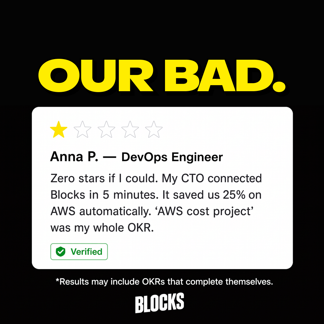 Blocks - AWS Cost Optimization Facebook ad