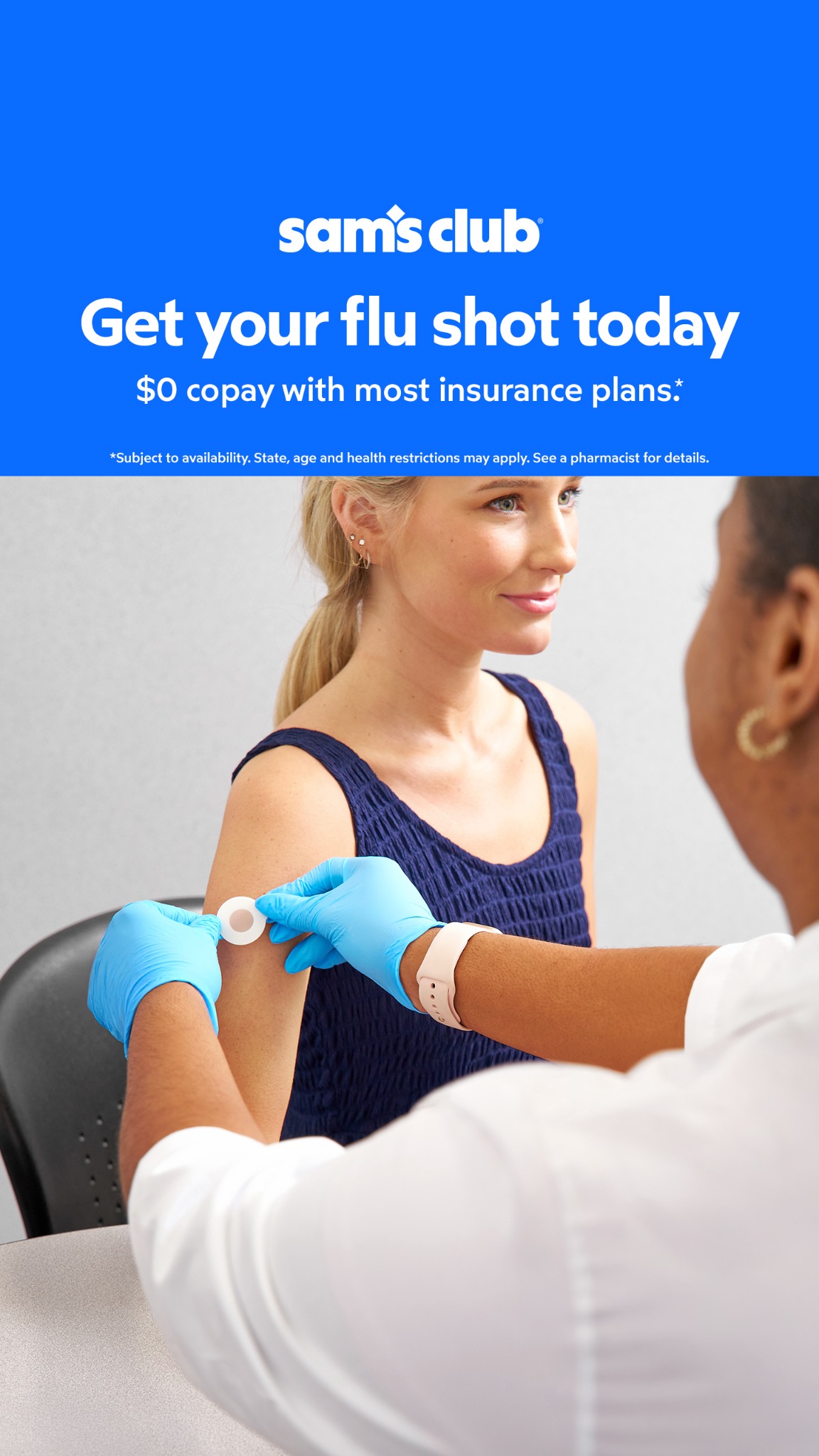 Sam's Club Facebook ad: Stay ahead of flu season