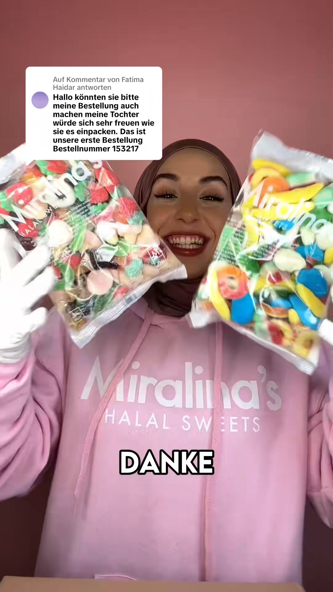 Miralina's Halal Sweets Facebook ad: Entdecke unsere große Auswahl an Halal-Süßwaren