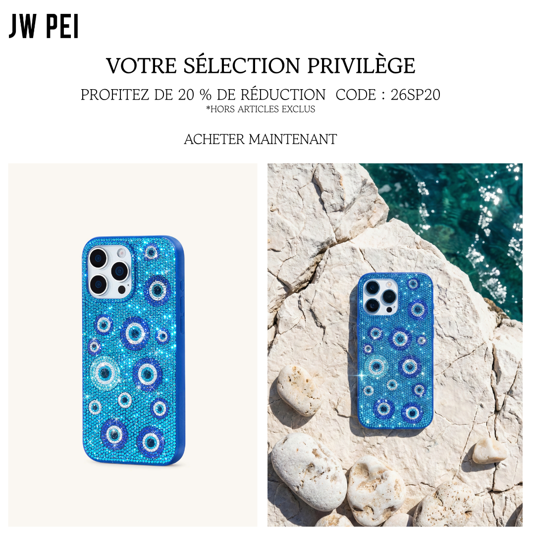JW PEI FR Facebook ad: Coque de téléphone Œil Maléfique Ornée de Cristaux…