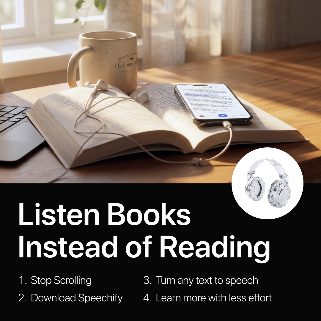 Speechify Facebook ad