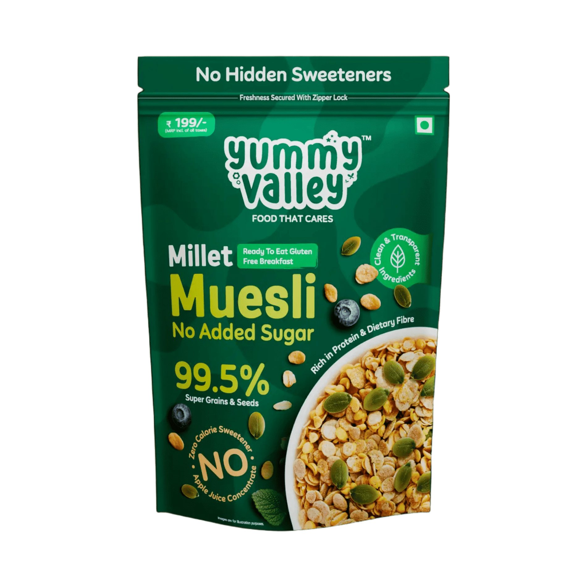 Yummy Valley Online Facebook ad: Sick of healthy mueslis that are secretly loaded…