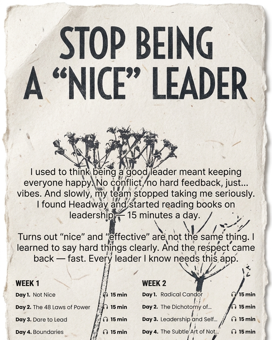Headway App Facebook ad