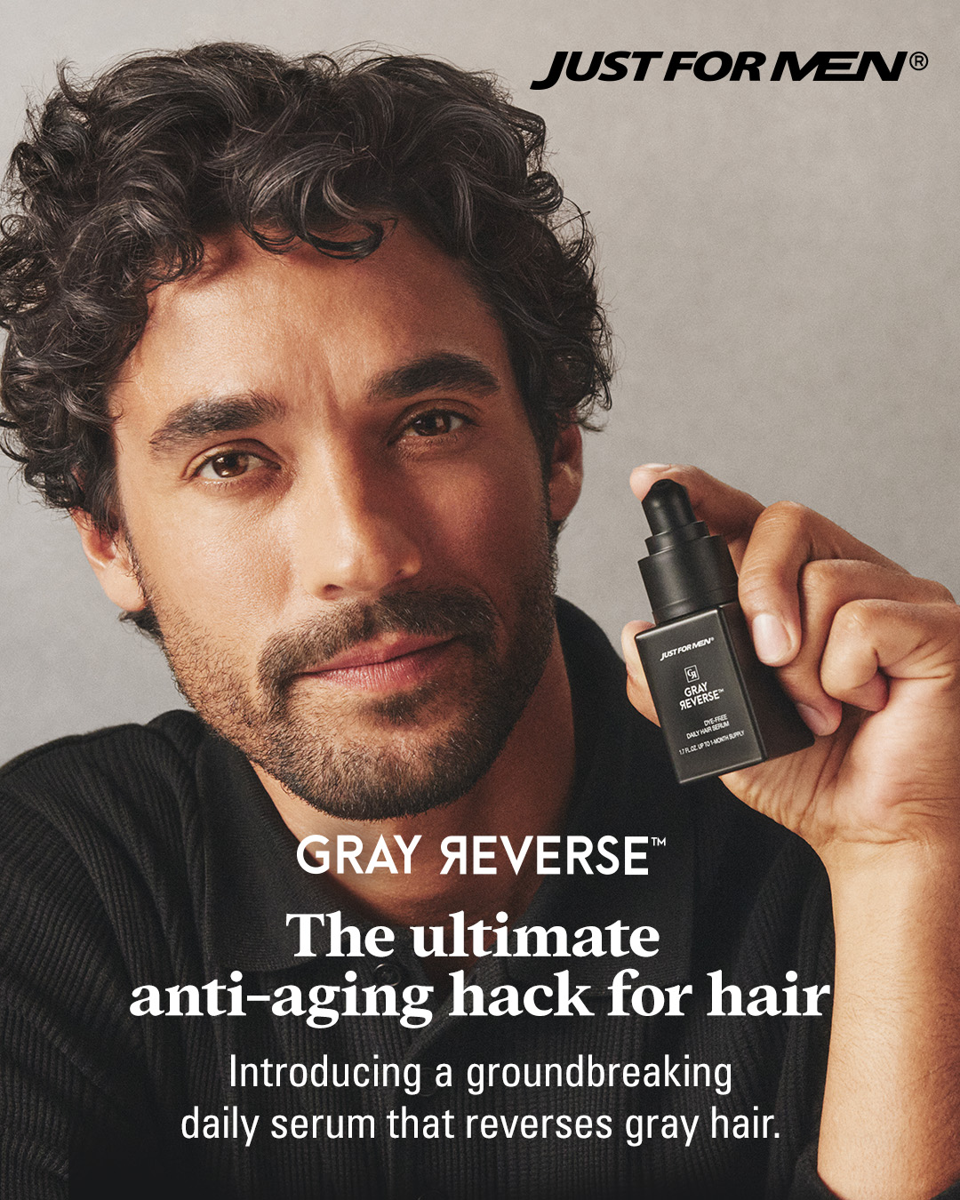 Just For Men Facebook ad from Feb 18, 2026