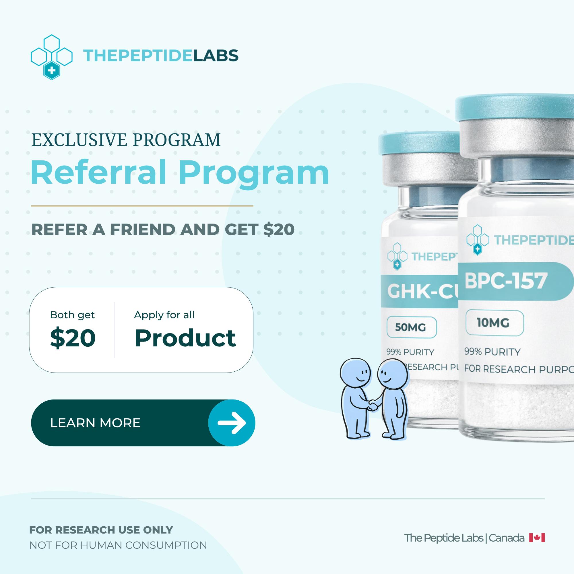 The Peptide Labs Facebook ad: The Peptide Labs | High-Purity Research Peptides Canada