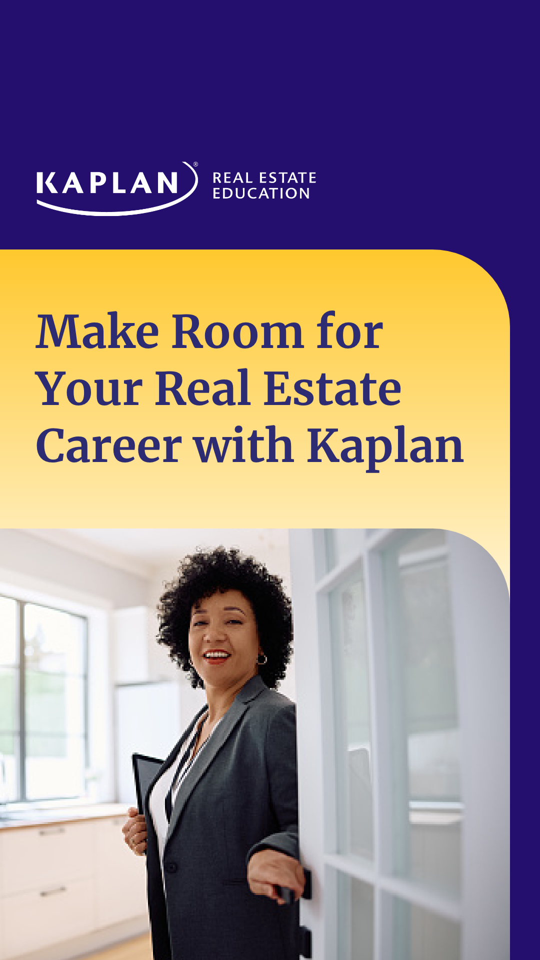 Kaplan Real Estate Education Facebook ad