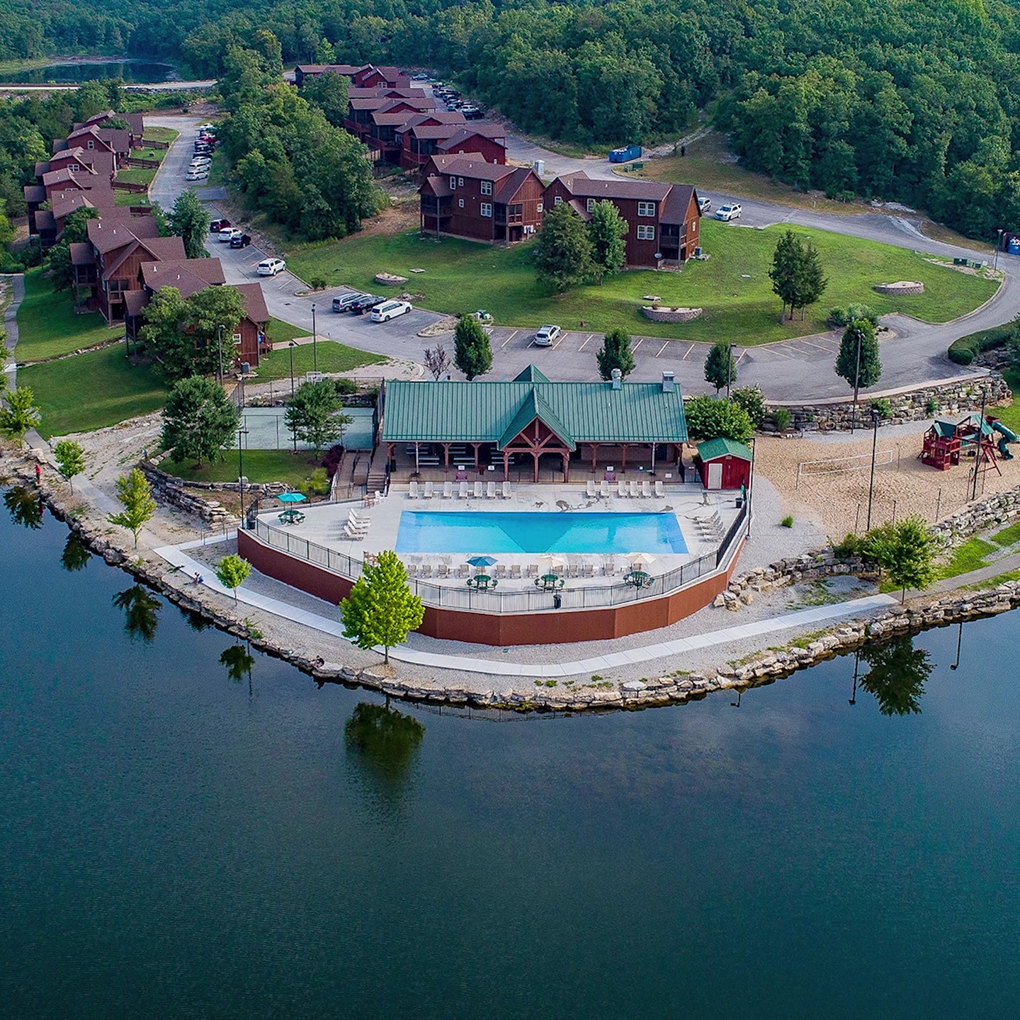 Highland Homes Branson Facebook ad: Top-rated vacation accommodations at premiere resort…