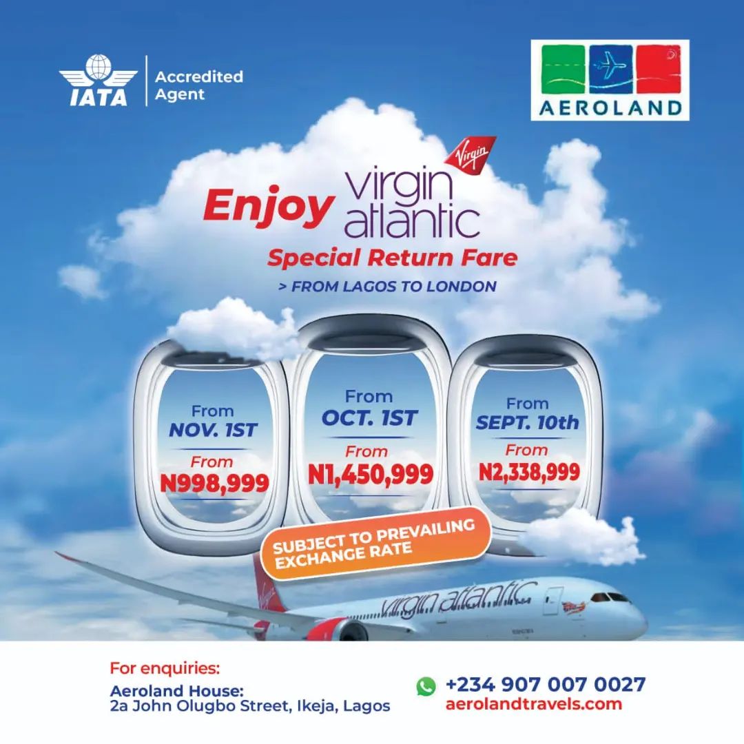Aeroland Travels Facebook ad: Leading travel consultant, representing the major…