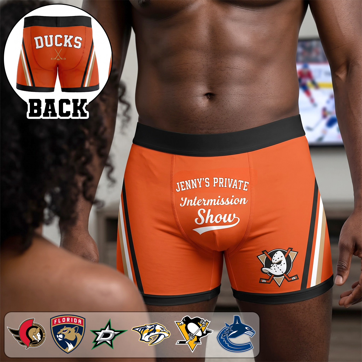Sports For Life Facebook ad: Hilarious Men's Boxers - Personalized Gifts For Sport…