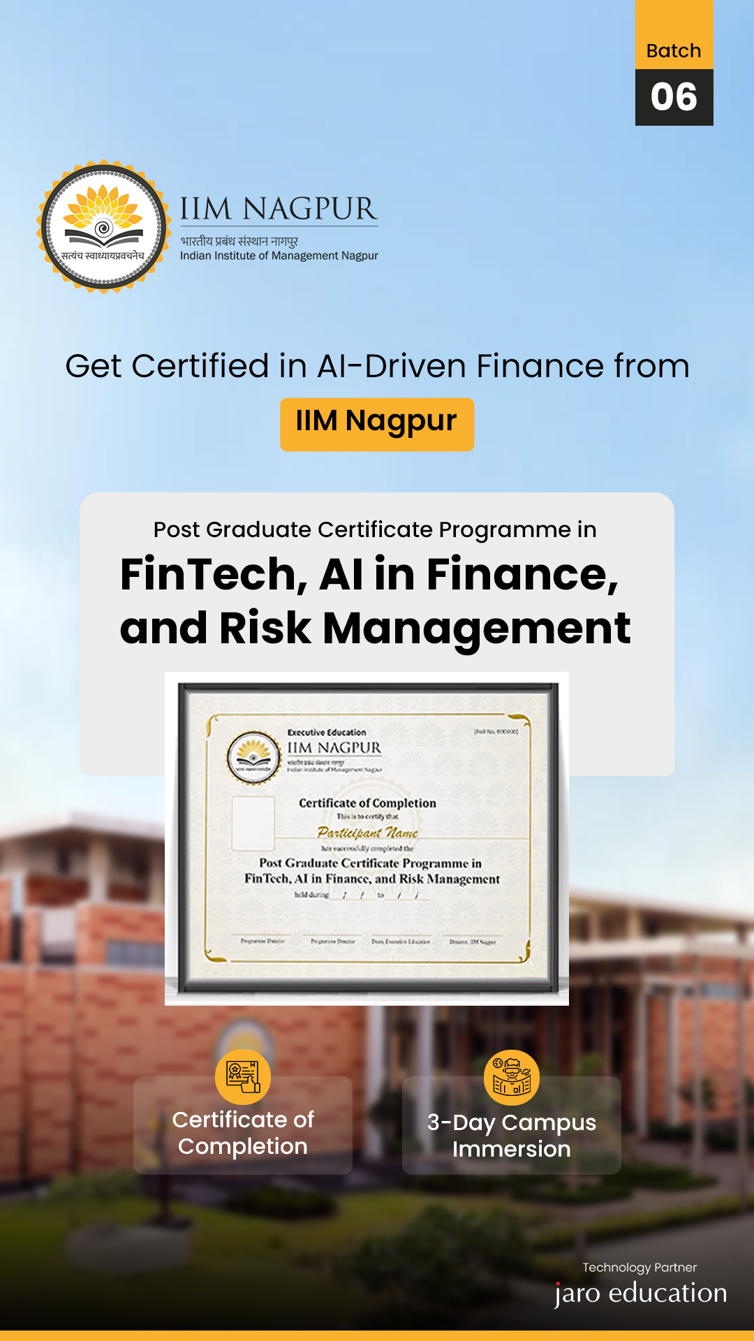 IIM Nagpur - Online Certificate Programs Facebook ad from Jul 10, 2026