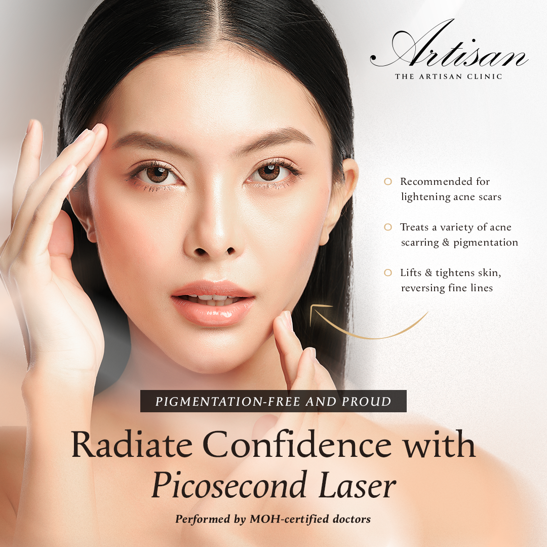 The Artisan Clinic Facebook ad: Picosecond Laser Pigmentation Removal | Pigmentation-Free…